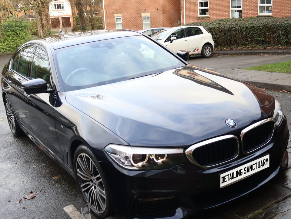 BMW 5 Series after a Make Over paint enhancement in Birmingham