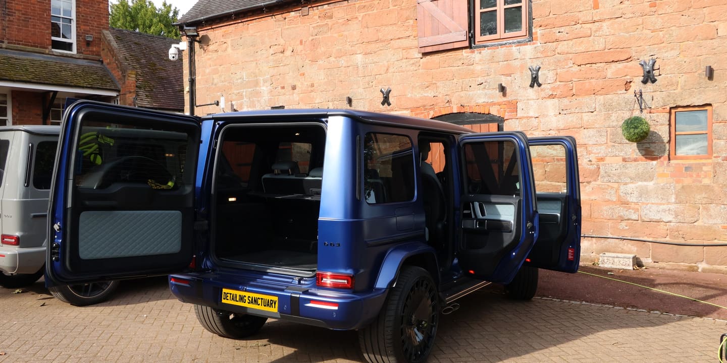 Mercedes-AMG G63 detailed on location in the West Midlands