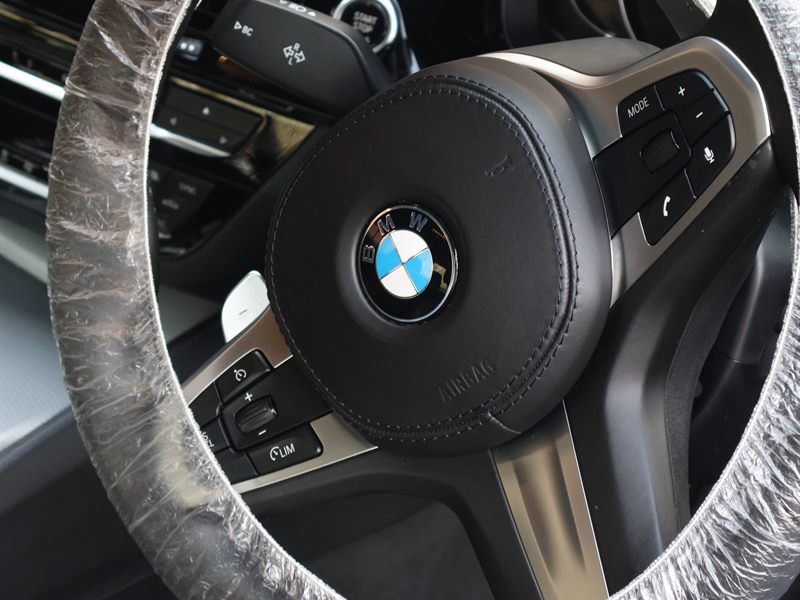 BMW 5 Series centre console after a deep clean