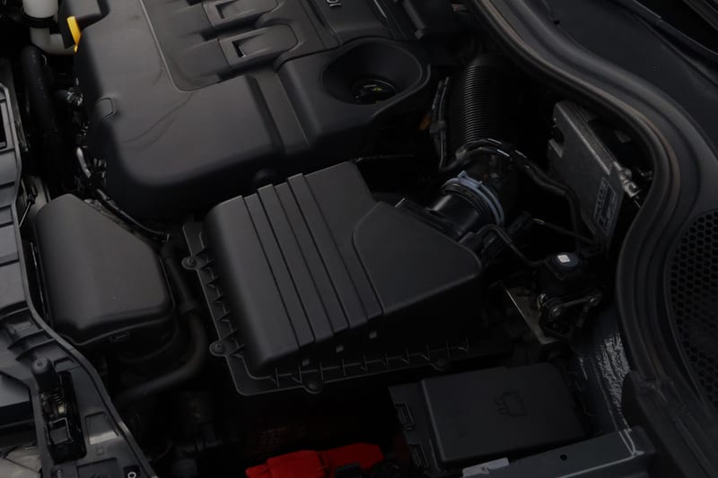 Audi airbox and intake ducting after cleaning