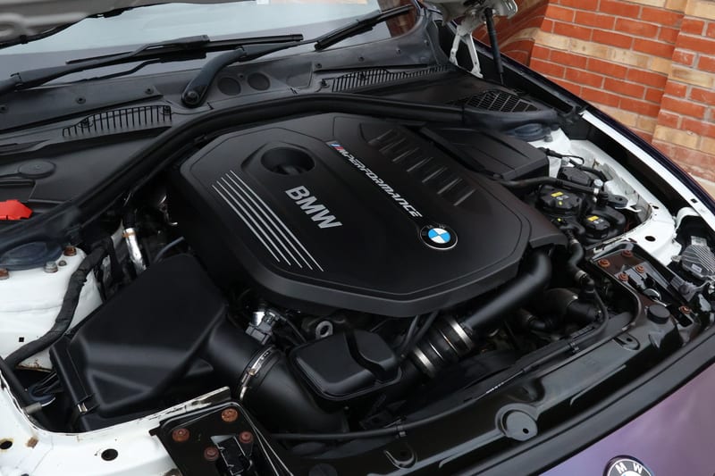 BMW B58 intake pipework and hoses after cleaning and dressing