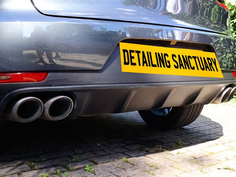 Porsche Macan exhaust tips polished and sealed